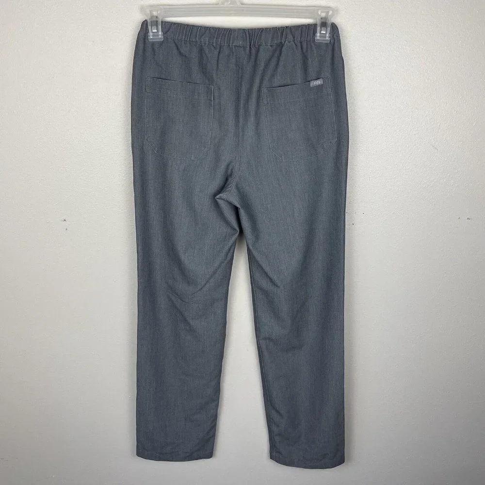 Figs Pisco Scrub Pants Mens XS Graphite Grey Elastic Waist Drawstring Pockets